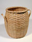 Italian Breadstick Basket, hand crafted of brown or black ash in the tradition of the Maine woodsmen, Shakers, and Native American basketmakers by Maine basket maker Stephen Zeh.