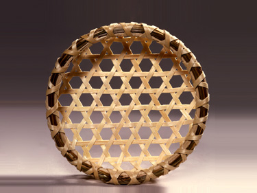Small Collectible Cheese Basket, brown ash - Stephen Zeh Basketmaker