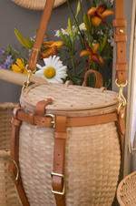 Packbasket Purse with flowers at a show