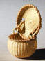 Miniature Covered Swing Handle Basket