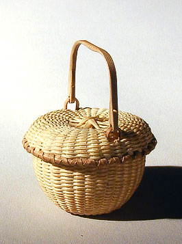 Miniature Covered Swing Handle Basket