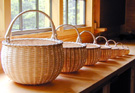 Nesting Set of Seven Swing Handle Baskets